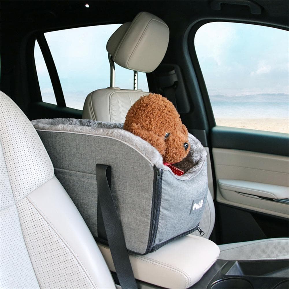 Assento de carro para cachorro, console central, removível e lavável, assento elevatório para cachorro, apoio de braço para carro, animal de