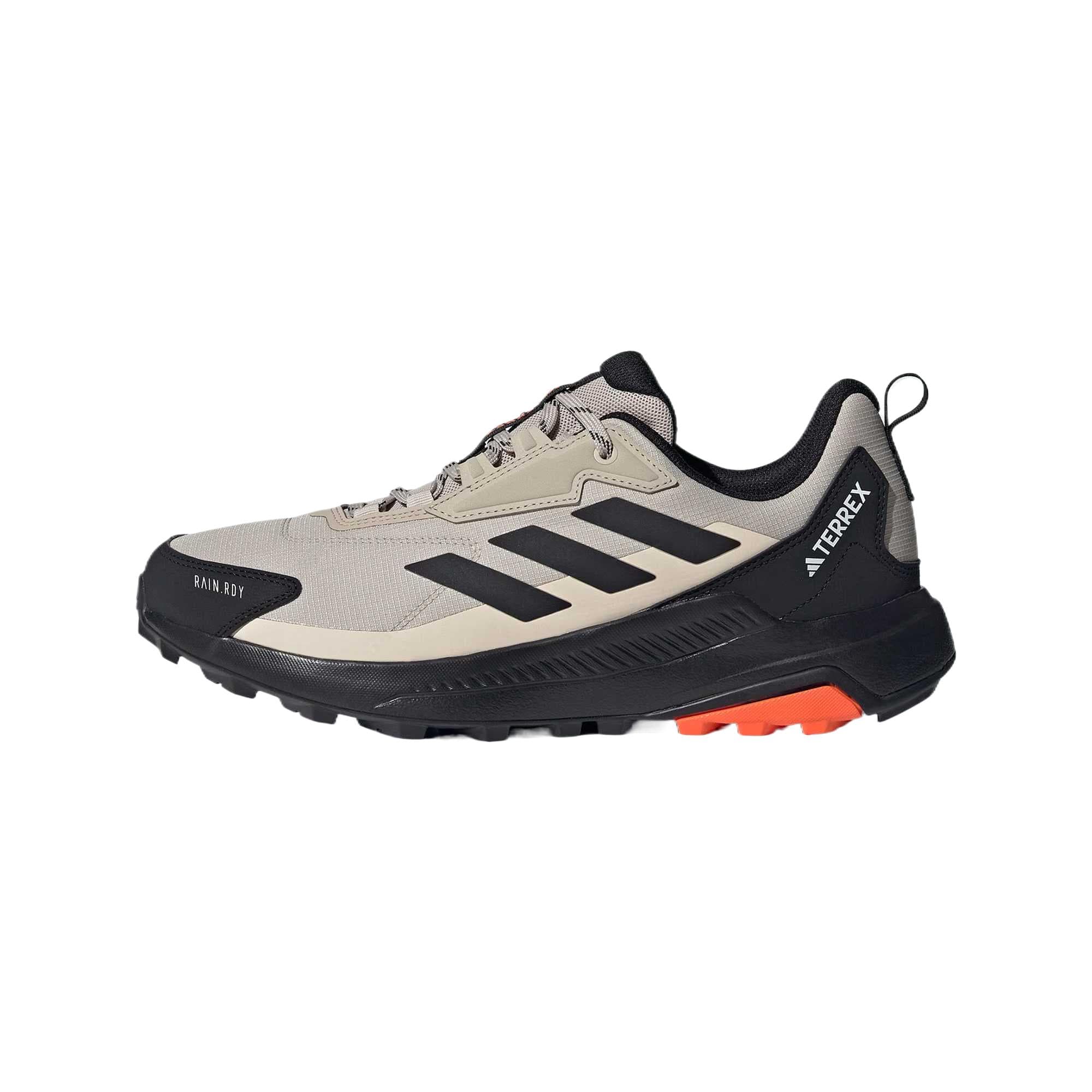 Adidas Rain.Rdy Anylander Sapatos de Caminhada Confortáveis Antiderrapantes de Cano Baixo Sapatos Masculinos Castanho Claro IH3547 cm
