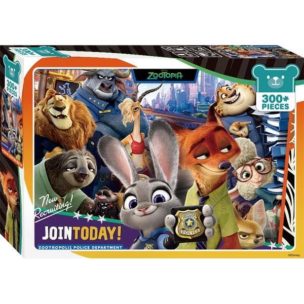 Quebra-cabeça grande Zootopia TPK300-001, 300 peças, cores misturadas Quebra-cabeça, Jogos infantis, Brinquedos educativos