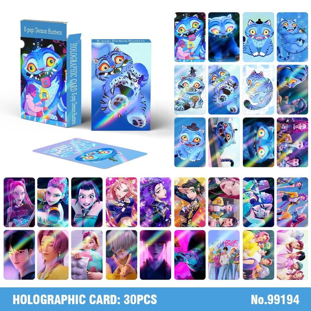 30 peças Kpop Caçadores de Demônios Cartão Postal Anime Huntrix Cartões Postais Sajja Boys Cartão Presentes Conjunto de Cartões Coleção