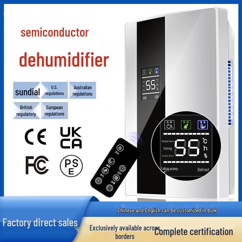 Desumidificador Silencioso de Alta Potência e Eficiência Energética para Casa e Cave