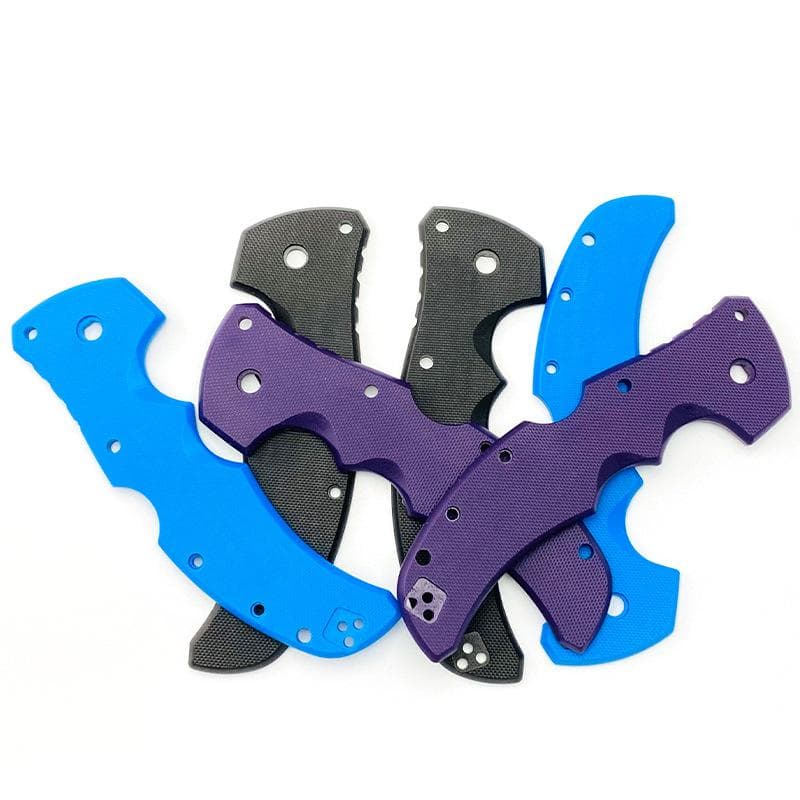 1 Par de Escalas de Faca Personalizadas em Material G10 Cabos de Pegada Acessórios para Faca Dobrável Cldsteel Recn 1 Peças DIY