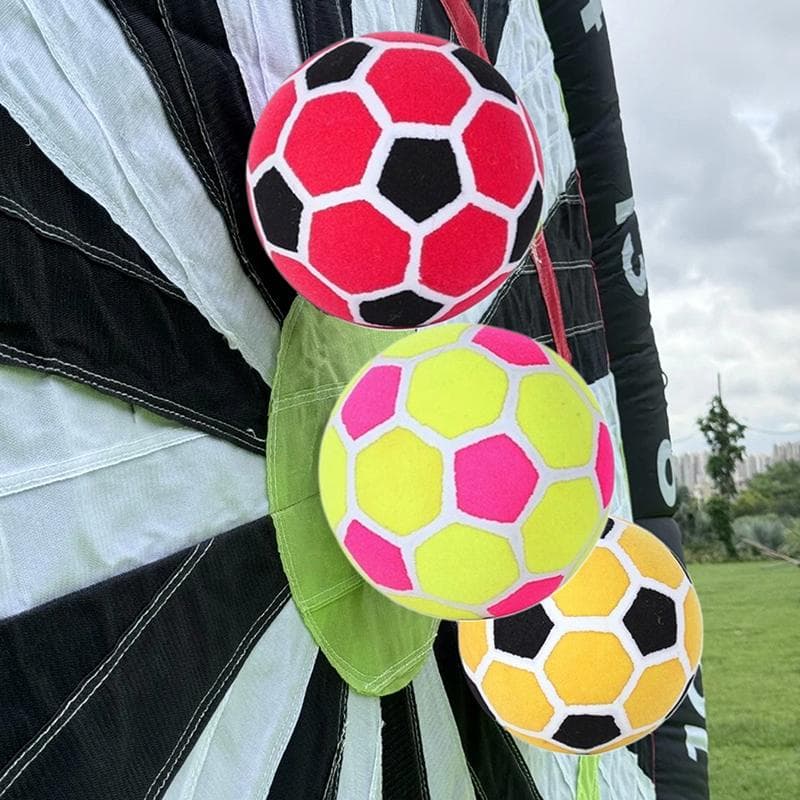 1 Pc Bola de Futebol Pegajosa Para Jogos de Dardos de Chute de Pé, Dardos de Futebol, Bola de Futebol de Feltro, Para Placa de Alvo de Futebol