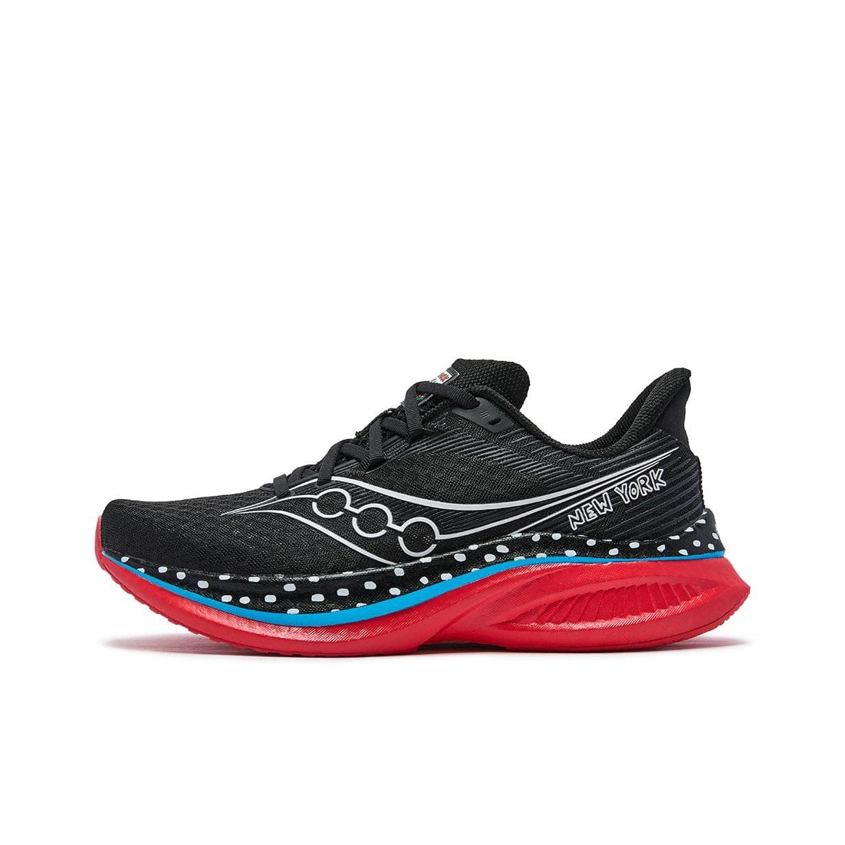 Tênis Saucony Endorphin Speed 5 Maratona de Nova York Unissex Preto Vermelho S21007-212 cm