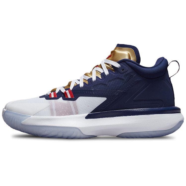 Tênis Masculino Air Jordan Zion 1 PF USA Azul Azul-Vazio Branco DA3129-401 cm