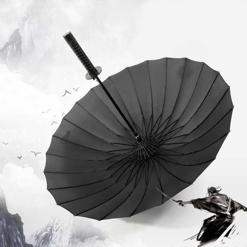 Dropshipping samurai espada guarda-chuva japonês ninja-como sol chuva guarda-chuvas retos alça longa grande à prova de vento
