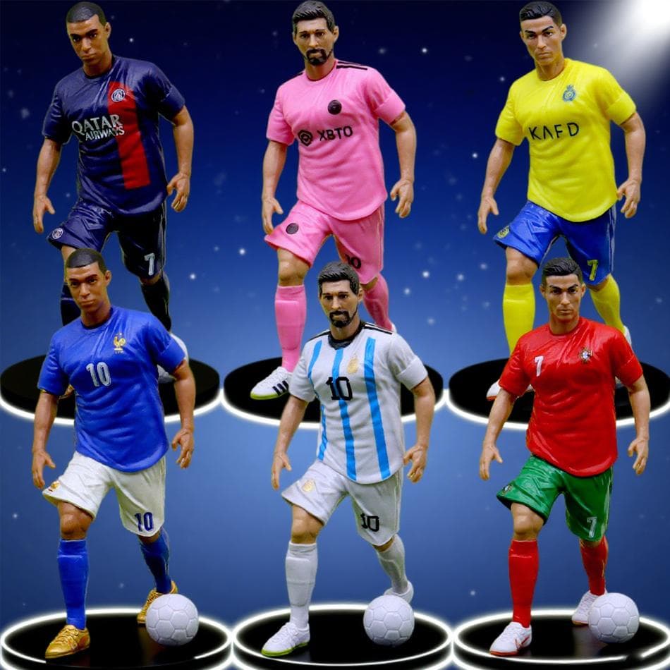 novas Bonecos Modelo de Futebol Desenho Animado Fofo Figura de Ação Acessórios de Carro Presentes para Fãs de Futebol