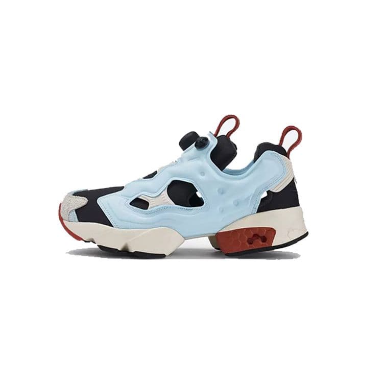 Reebok Instapump Fury 94 Vazio Inflável Casual Retrô Absorvente de Choque Resistente ao Desgaste Tênis de Corrida Cano Baixo Unissex Azul 100200786
