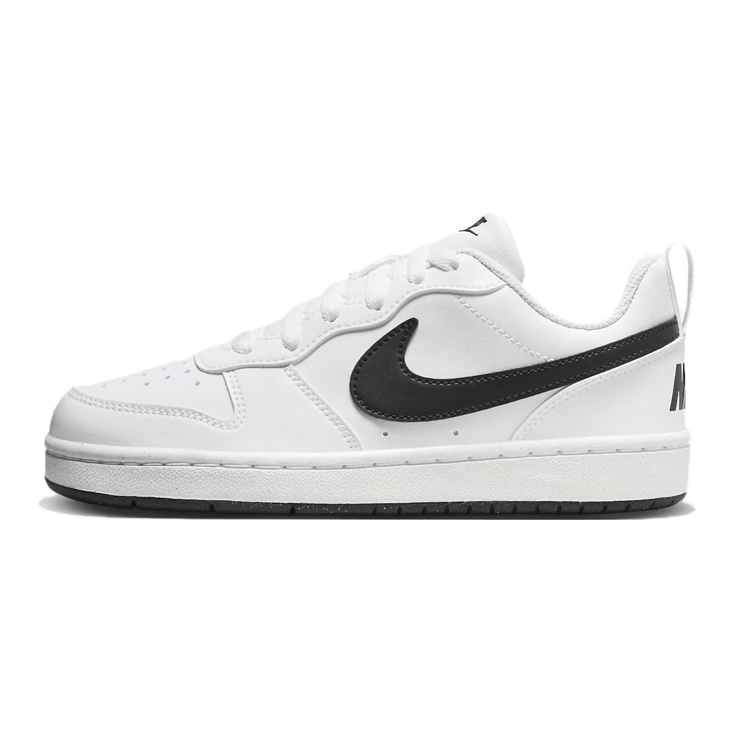 Tênis Nike Court Borough Low Recraft GS Branco Preto Infantil DV5456-104 cm