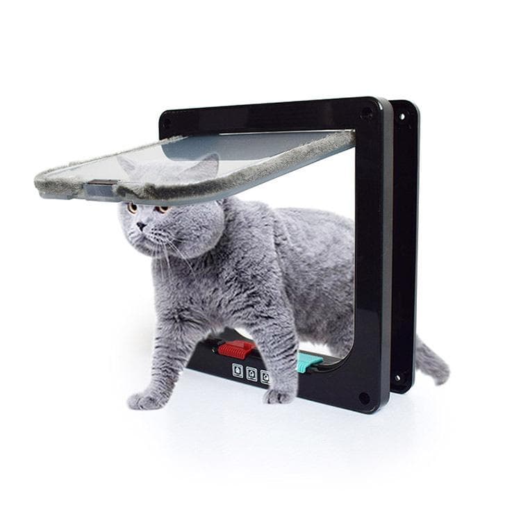 Porta para Gato de Estimação Buraco Porta para Cão Buraco Pode Controlar Entrada e Saída Livres Casa de Estimação Prática Porta Bidirecional