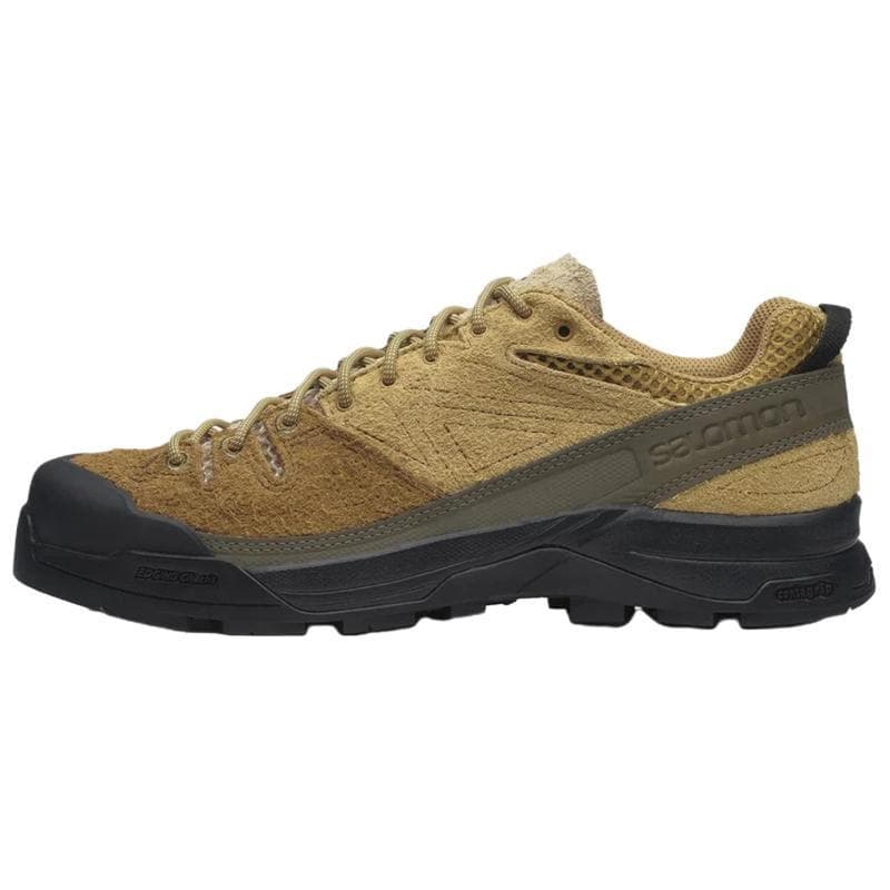 SALOMON X ALP Amortecimento Resistente à Abrasão Cobertura Suporte Sapatos de Montanhismo Unissex Tênis Marrom 478763 cm castanho