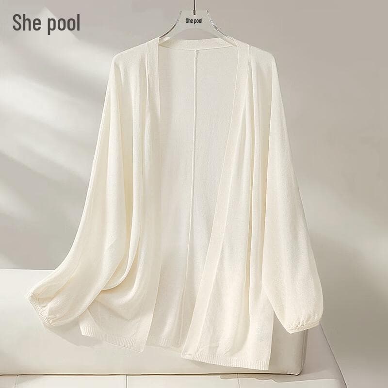 Women's Lightweight Ice Silk Knit Cardigan cm alperce