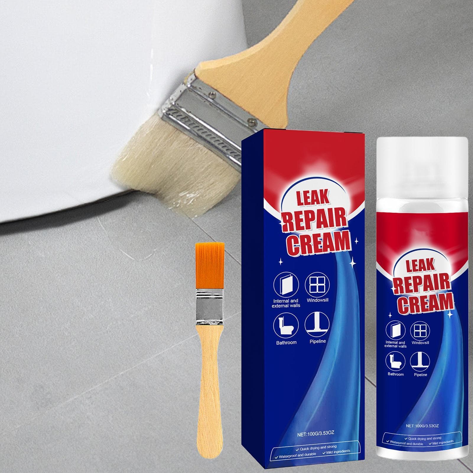 novo 100ml Reparo de Vazamento Selante Impermeável Super Forte Aderência Ferramenta de Selagem e Reparo Doméstico Selante Creme Revestimento