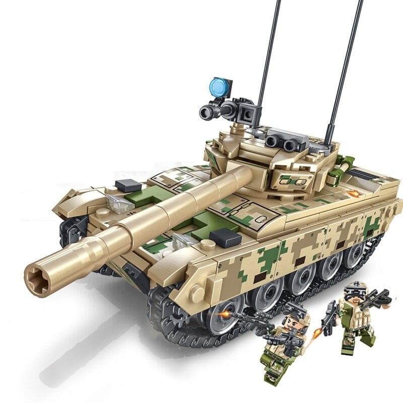 Blocos crianças tijolos de construção meninos brinquedos quebra-cabeça VT-4 tanque modelo militar meninos presente decoração casa 105562