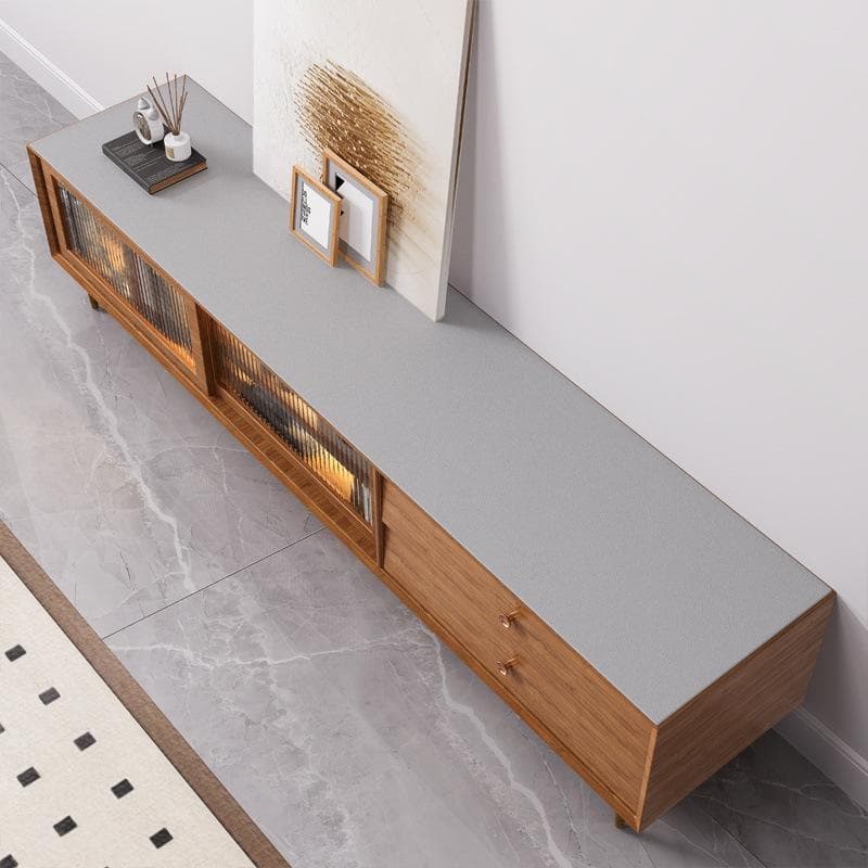 Toppers de Mesa de Couro Resistentes a Pó para Suportes de TV e Sapateiras, Design Simples para Espaços de Estar Aconchegantes