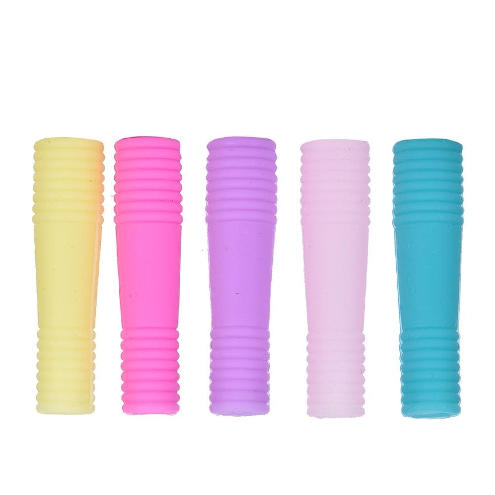 10Pcs Manicure Silicone Protective Sleeve Cover for Nail Cuticle Scissors Dead Skin Scissors 02