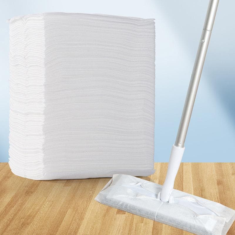100 Peças Papel Mop Descartável Eletrostático para Remoção de Poeira Casa Cozinha Pano de Limpeza Papel Mop Eletrostático Úmido e Seco