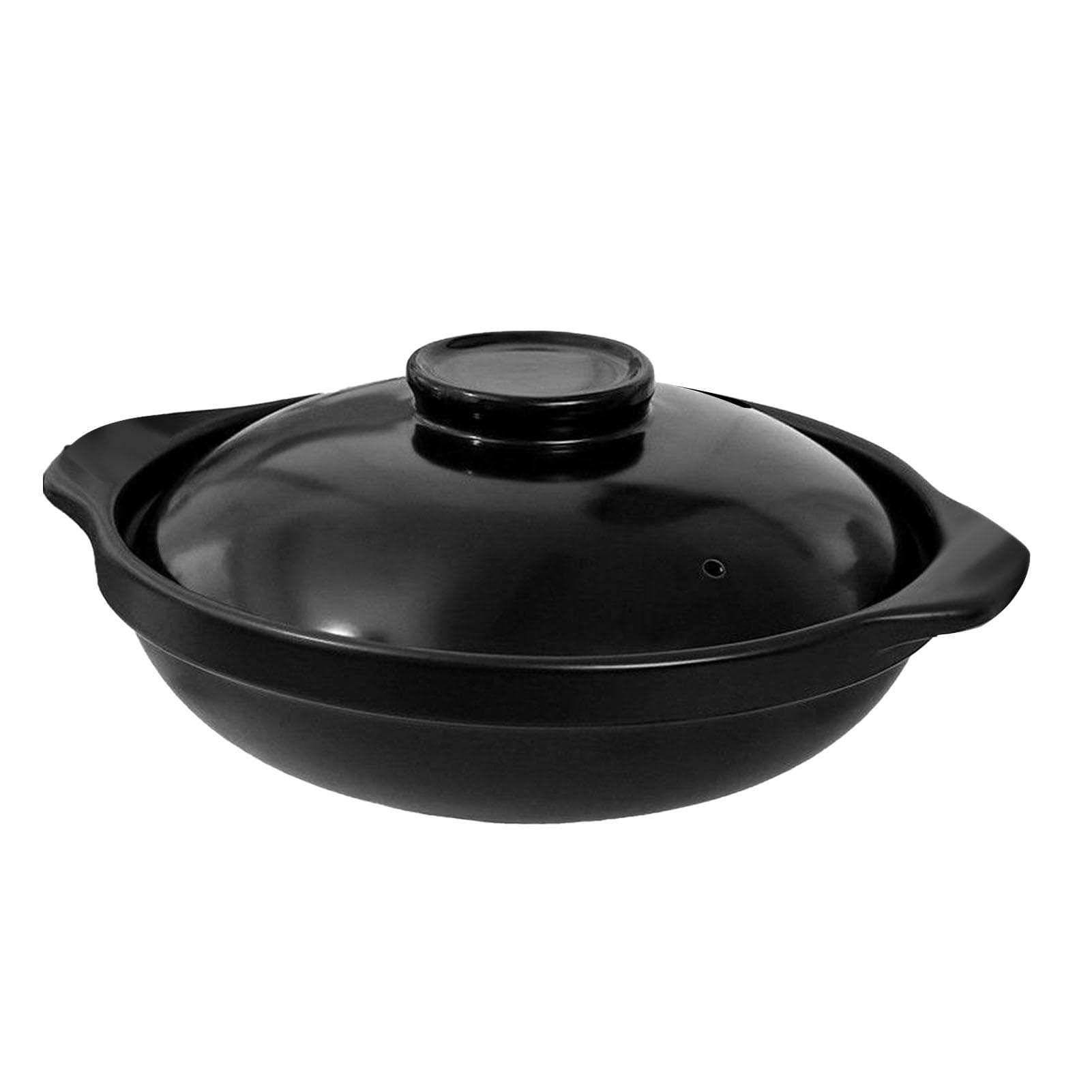 Panela Caçarola Multifuncional com Tampa Panela Quente Borbulhante para Bibimbap e Sopa Boca Larga Grande Calor