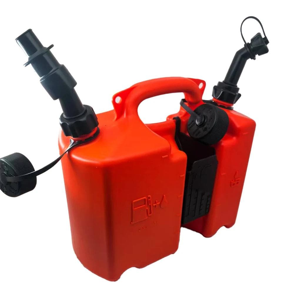 5L Heavy Duty Fuel & Bar Oil Combi Can With Convenient Nozzle Design