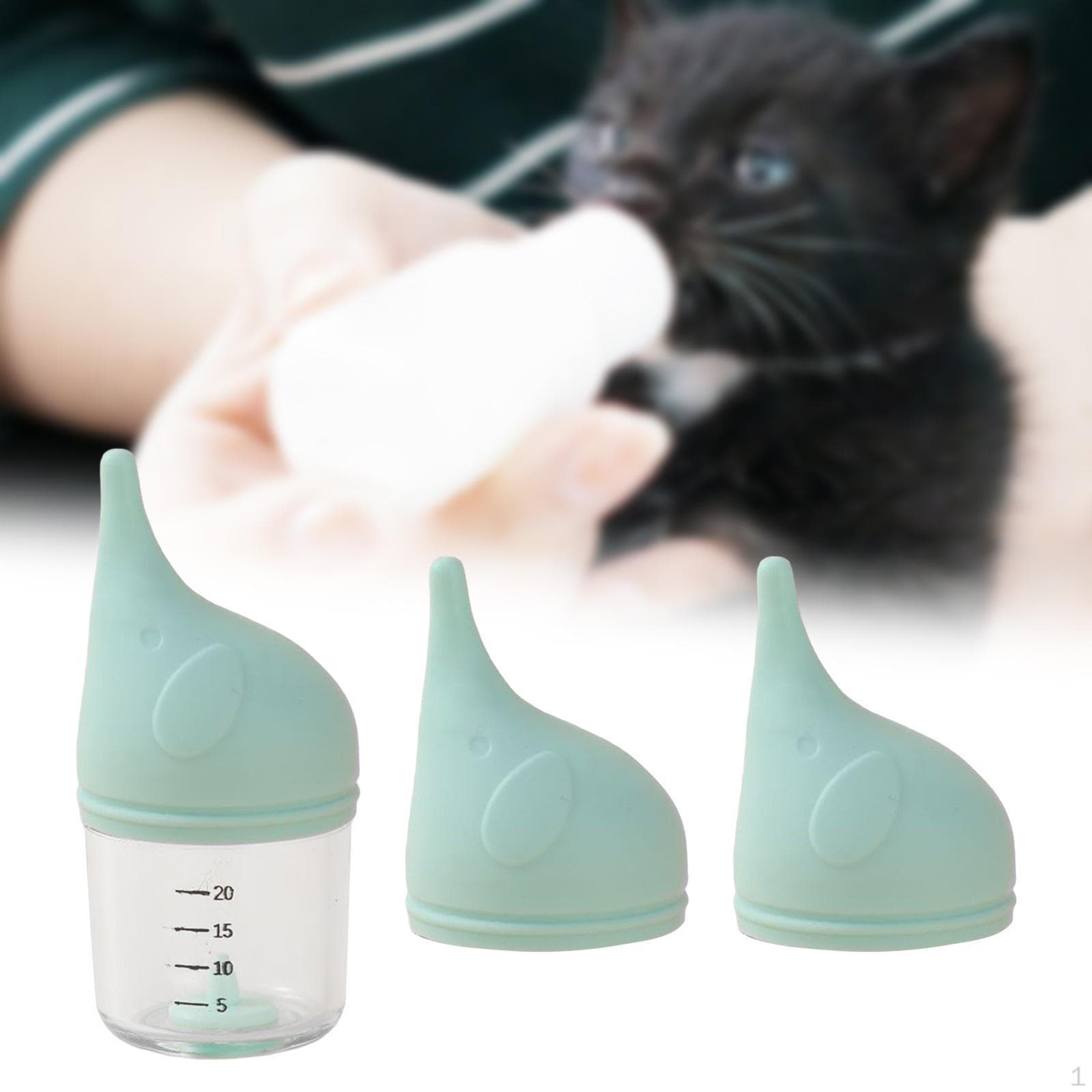 Kit de Alimentação para Gatinhos com Mamadeira e Choking cor-de-rosa