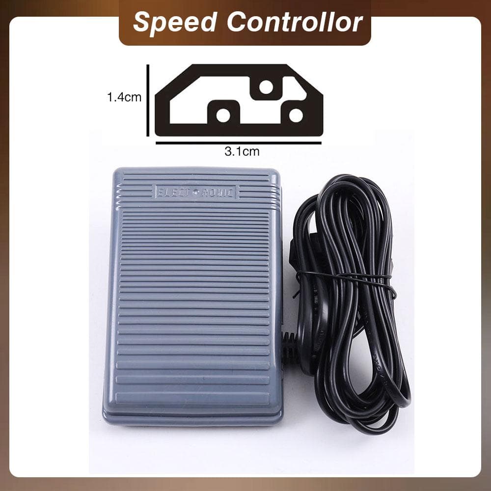 Ajustador de velocidade controlador de pedal interruptor de controle peças acessórios de máquinas de costura com motor de cabo de alimentação