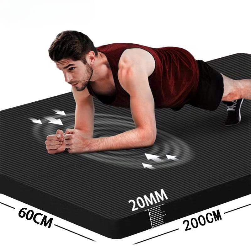Mais grosso antiderrapante tapete de fitness masculino exercício de alta densidade tapetes de yoga para ginásio em casa exercício de fitness