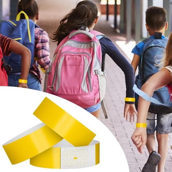 100Pcs Pulseiras de Papel Sintético Descartáveis À Prova D'Água Pulseiras de Evento Pulseiras de Substituição Conjunto de Pulseiras de