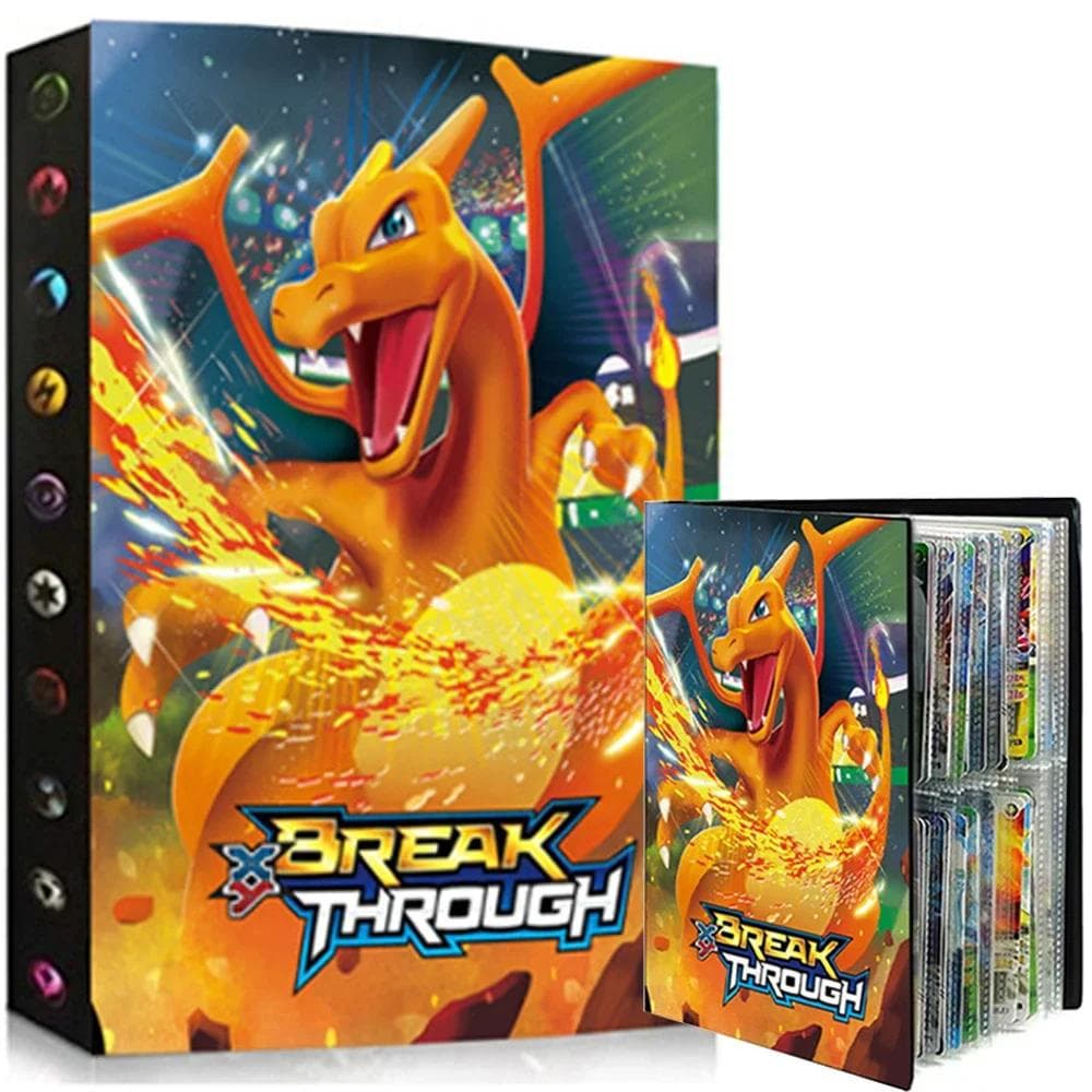 Novo Porta Charizard Mewtwo Squirtle Binder Porta Coleção Protetor de Cartas de Anime Caderno Álbum de Pokemones Livro de Cartas 240/540 PEÇAS