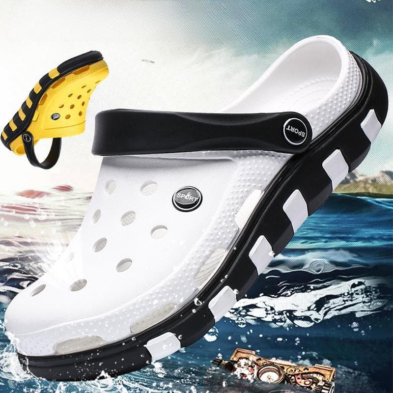 Moda feminina/masculina praia chinelos sólido gancho oco casual respirável sandálias planas sapatos cm azul