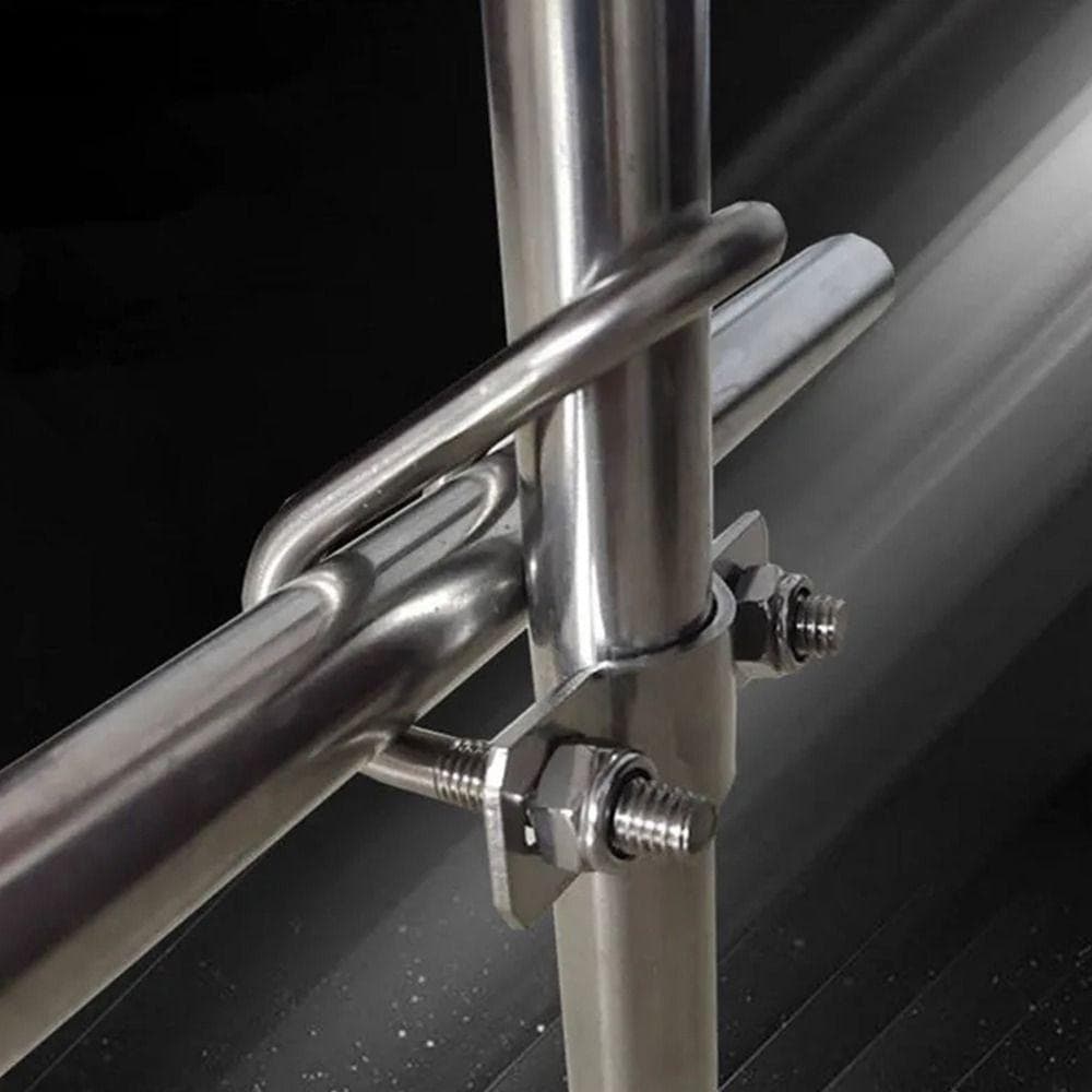 1 Peça Grampo Cruzado Parafuso em U Conector de Aço Durável Clipe Duplo U-Cruzado para Tubo de Tubo Fixação de Andaime 20 25 32 40 50 M8