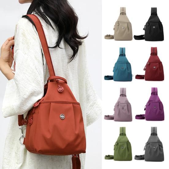 Mochila Tiracolo Antifurto 3 em 1 Impermeável Bolsa para o Dia a Dia Tecido Oxford Mochila de Viagem Conversível para Exterior Deslocamento
