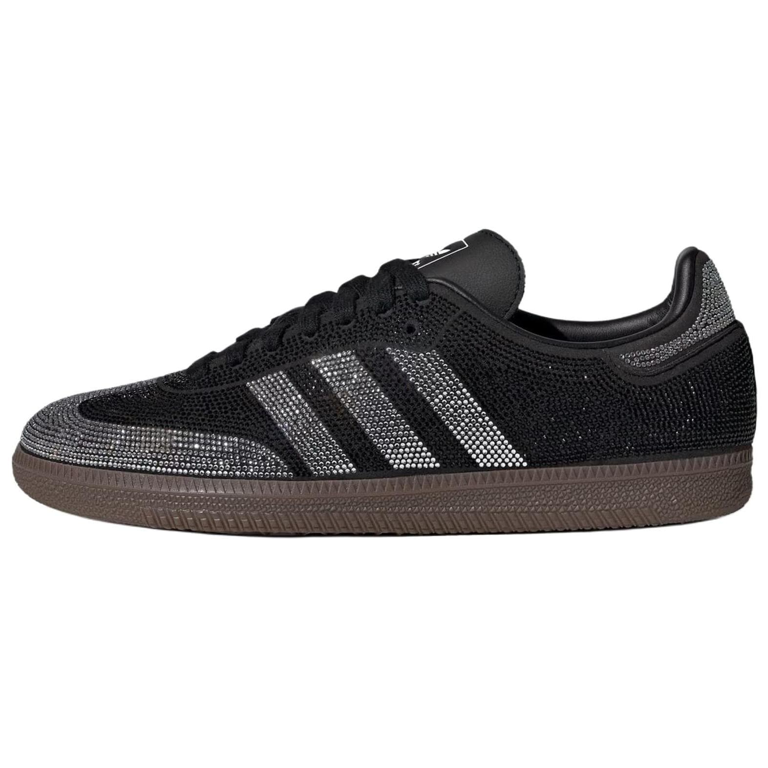 adidas Samba OG Preto Prateado Strass Tênis Femininos Preto-Essencial Goma-Escura IH9052 cm