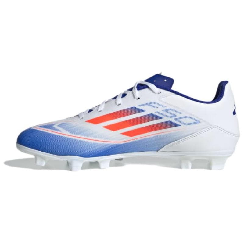 Tênis Adidas F50 Club Solo para Gramado Flexível Cloud White Solar Red Lucid Blue IE0611 cm
