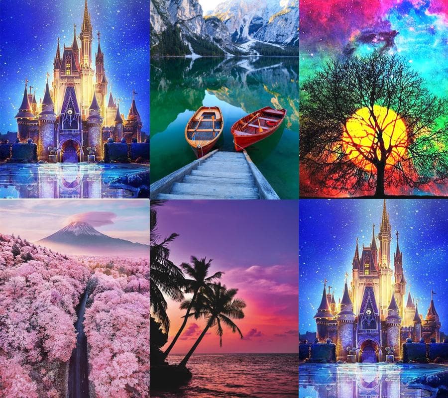 Panta Store Kit de Pintura Diamante 5D Kit de Pintura Bordado Para Gemas Ponto Cruz Artesanato Paisagem Mosaico 3D