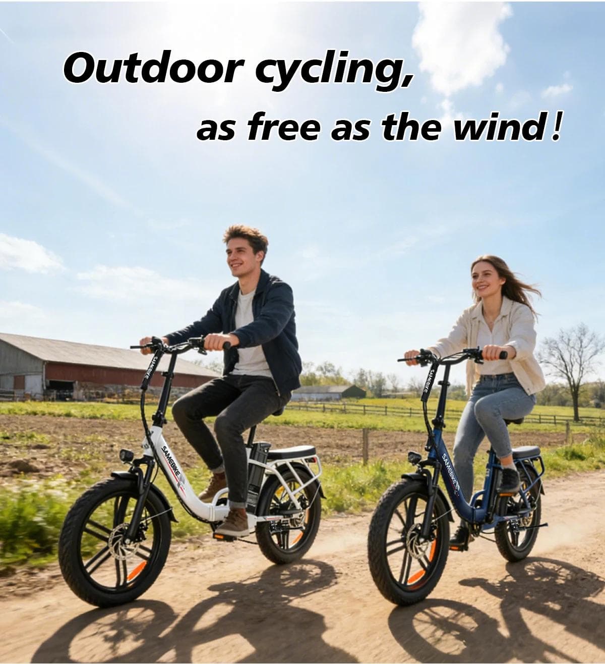 2026 Samebike nova CY20Pro 36V500W motor sem escovas 13Ah bateria destacável bicicleta elétrica freio a disco duplo pneu 3.0 bicicleta elétrica