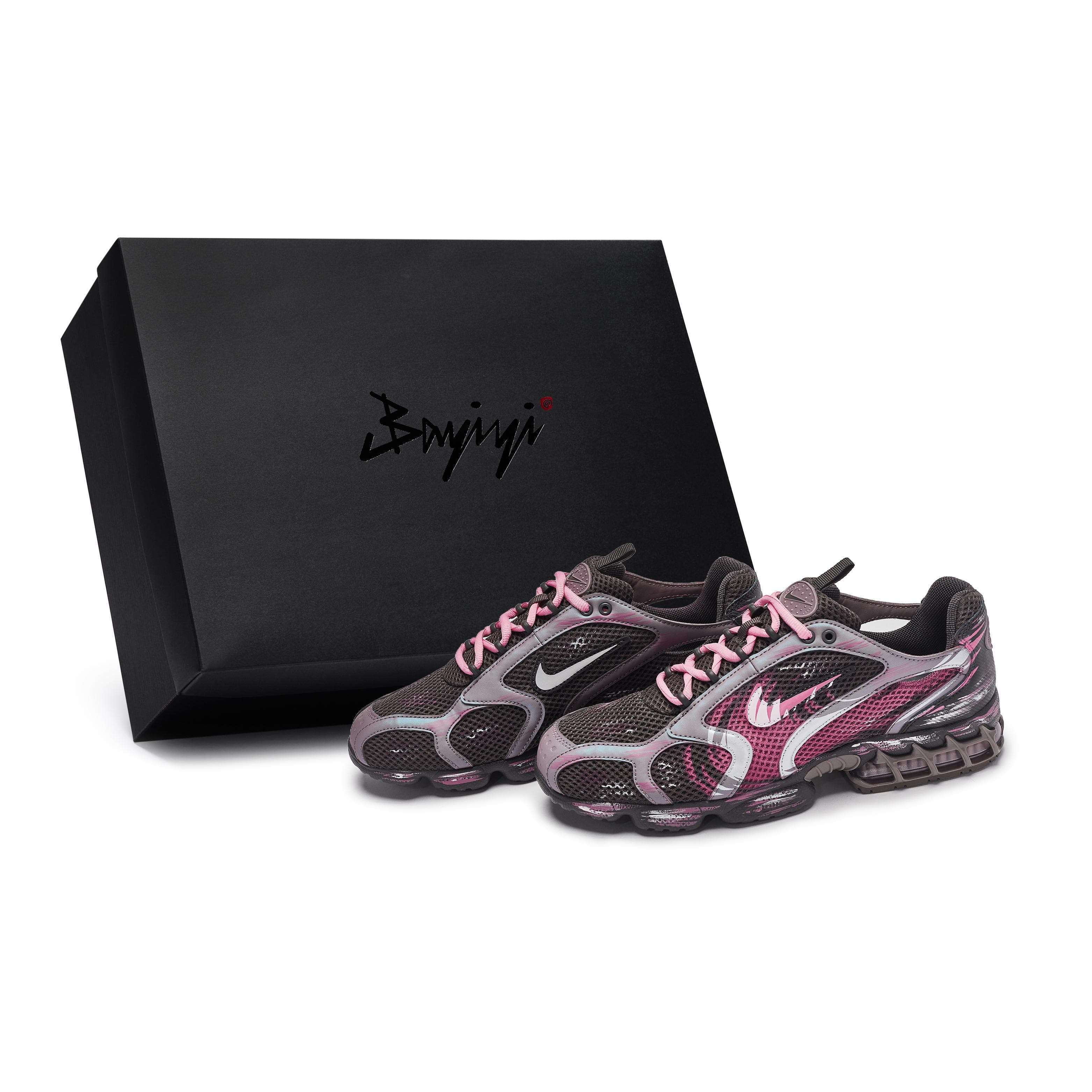 Nike Air Zoom Spiridon Cage 2 811 Fabricação, Rosa Poeira Resistente à Abrasão Cano Baixo Calçados Casuais Unissex HV6929-299(Team80-SBOX) cm