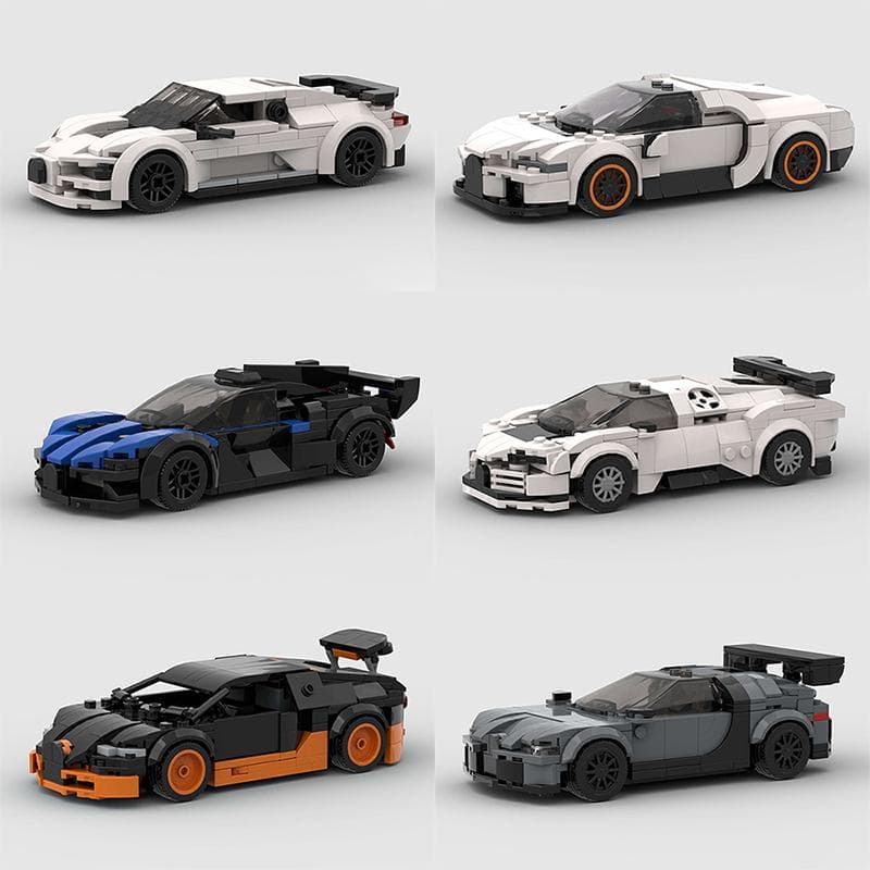 Speed Chiron MOC Car Bolide EB110 Veículo de Corrida Super Modelo Bloco de Construção Rali Corrida Tijolo Técnico Cidade Presente de Natal
