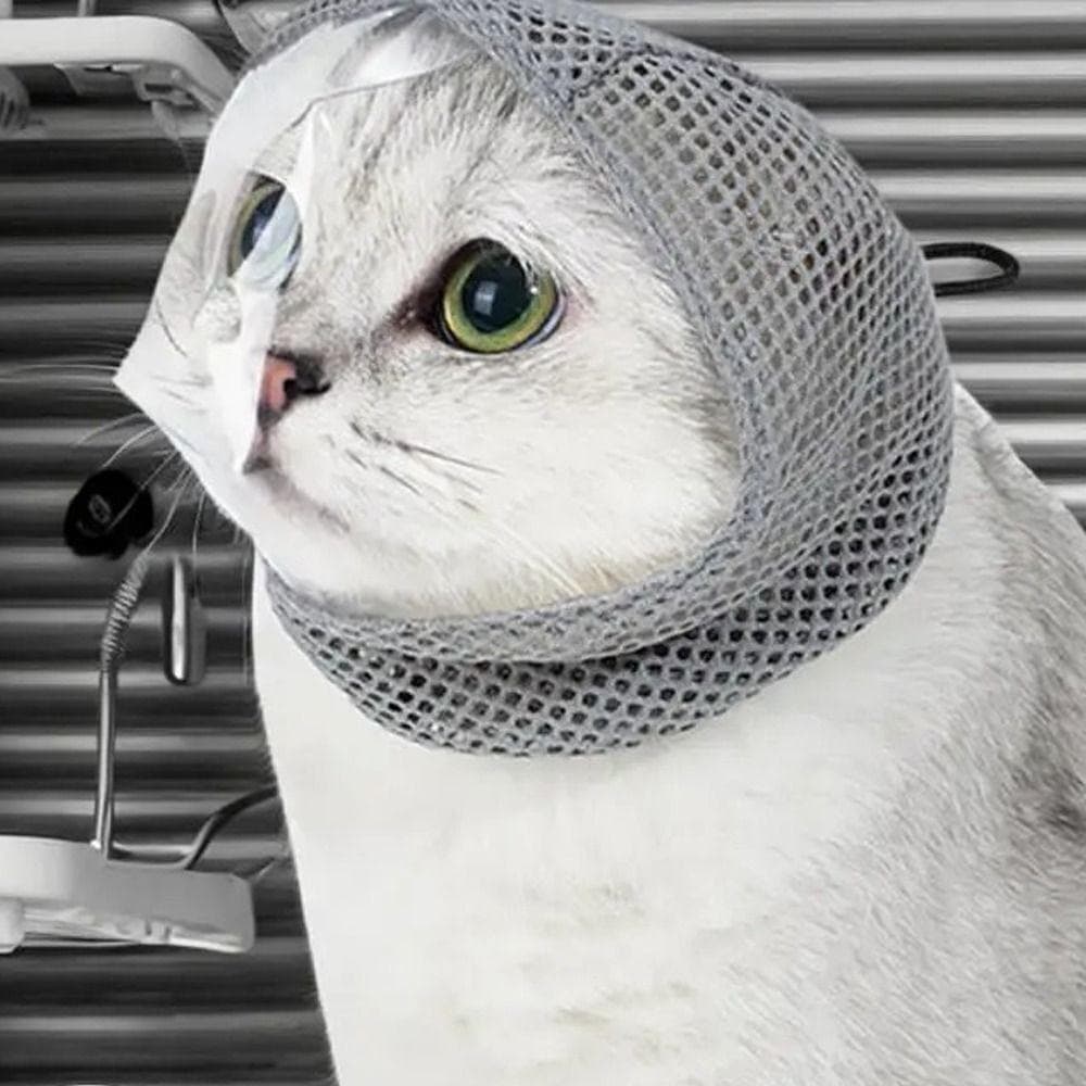 Focinheiras Respiráveis para Gatos Anti-Mordida Ajustáveis Suprimentos para Banho e Higiene de Gatos Suprimentos para Animais de Estimação