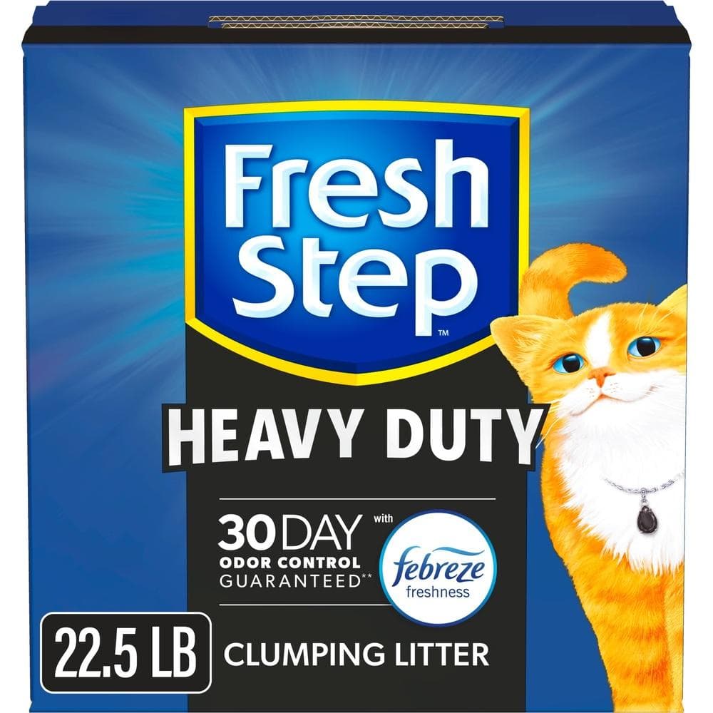 Areia Aglomerante para Gatos de Uso Intenso com Controle de Odores Frescura Febreze Eliminação de Odores por 30 Dias Fórmula com Baixa Poeira Para