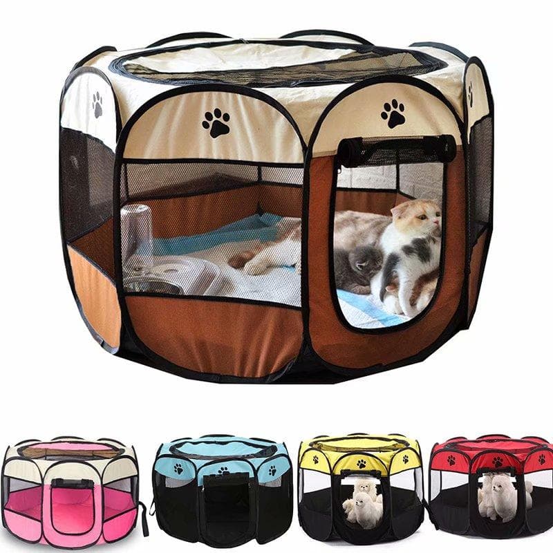 Cão de estimação sala de entrega gaiola casas para animais de estimação cama para animais de estimação cercadinho dobrável para animais de