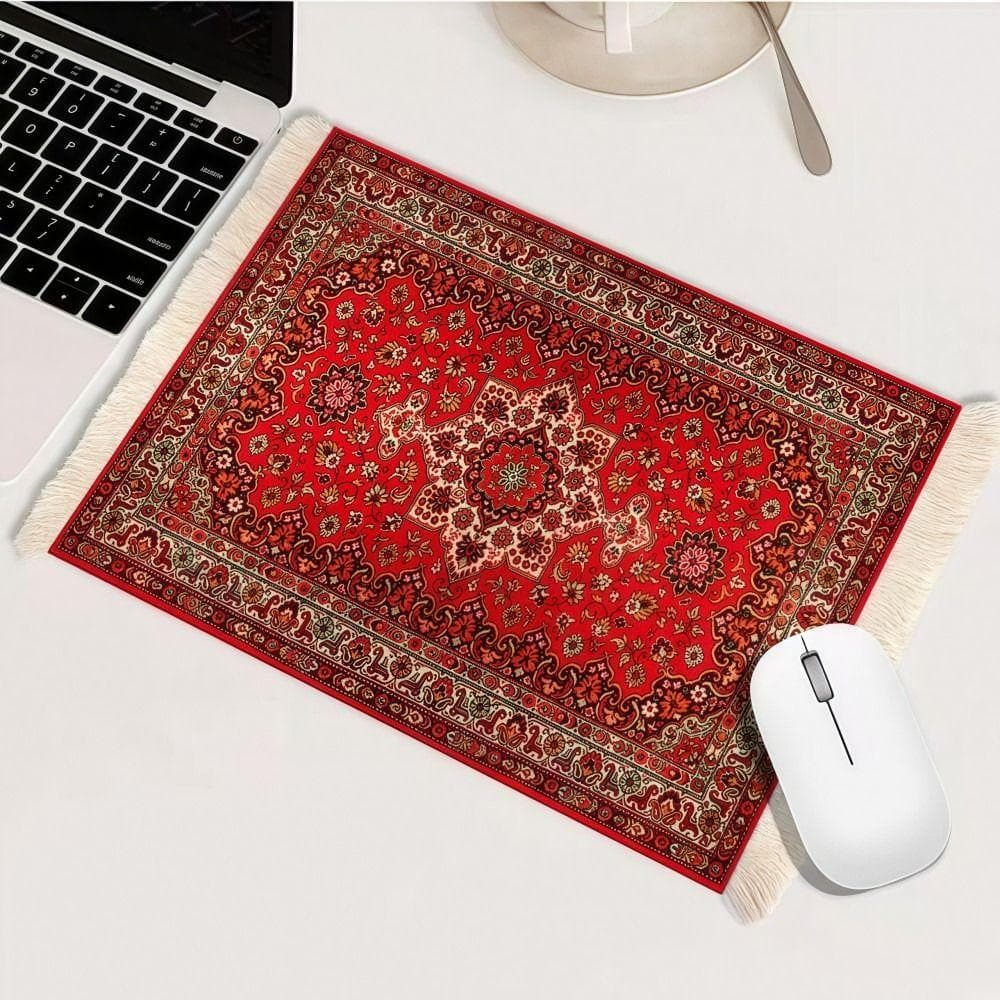 Mouse Pad de Impressão Exquisita Tapete de Mesa de Computador Persa Mouse Pad Retro com Franjas Escritório