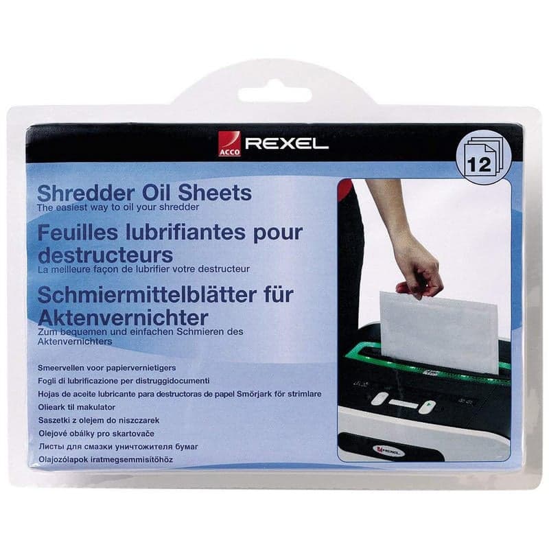 Rexel Pack de 12 Folhas Lubrificantes