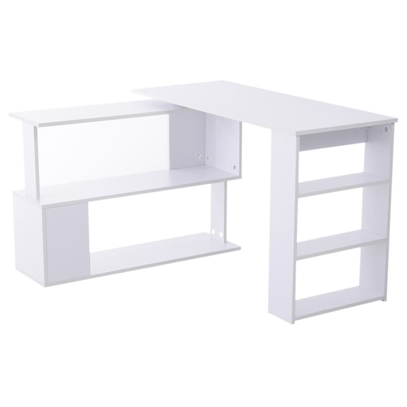 Homcom Mesa de Escritório Modular 120x50x74cm Branca