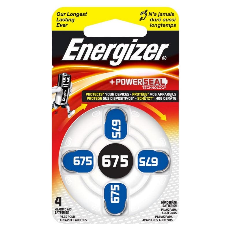 Energizer Powerseal AC675 Pilhas para Aparelhos Auditivos 4 Unidades