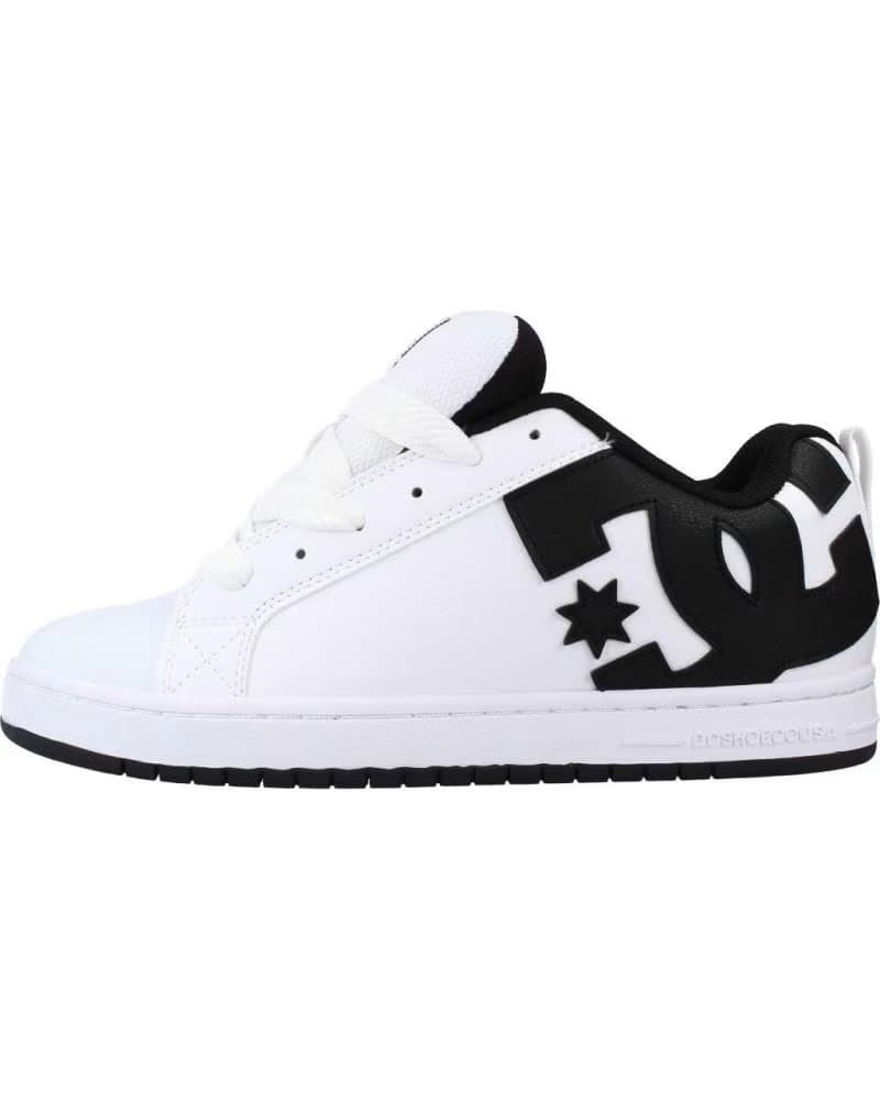 TÊNIS DC SHOES COURT GRAFFIK WLK WHITE-BLACK-BLACK