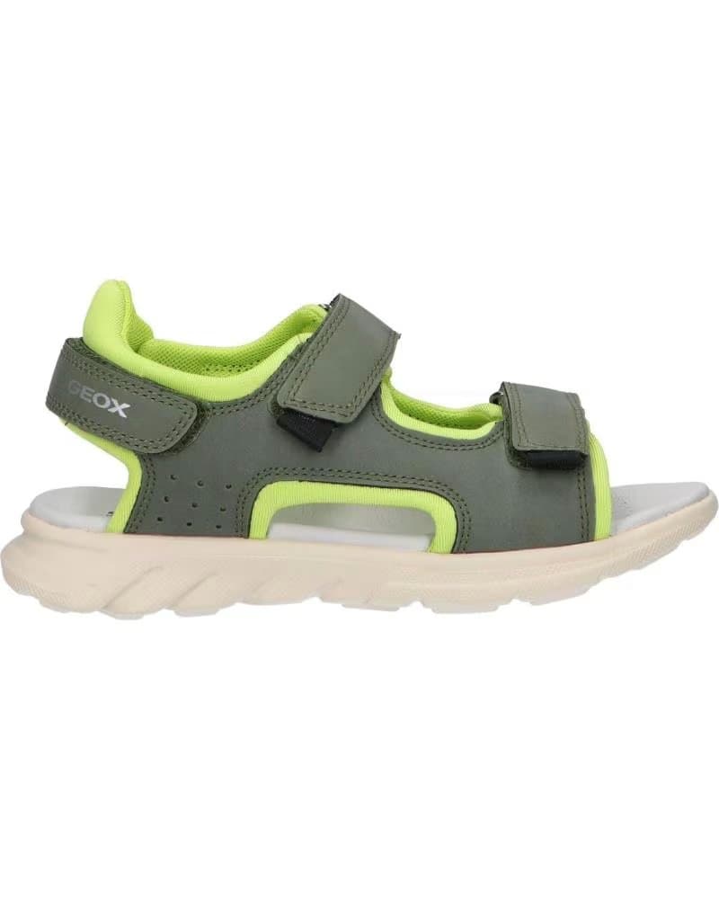 Sandálias de Menino GEOX J45F1A 015ME J SANDAL AIRADYUM C0914 MILITARY-LIME