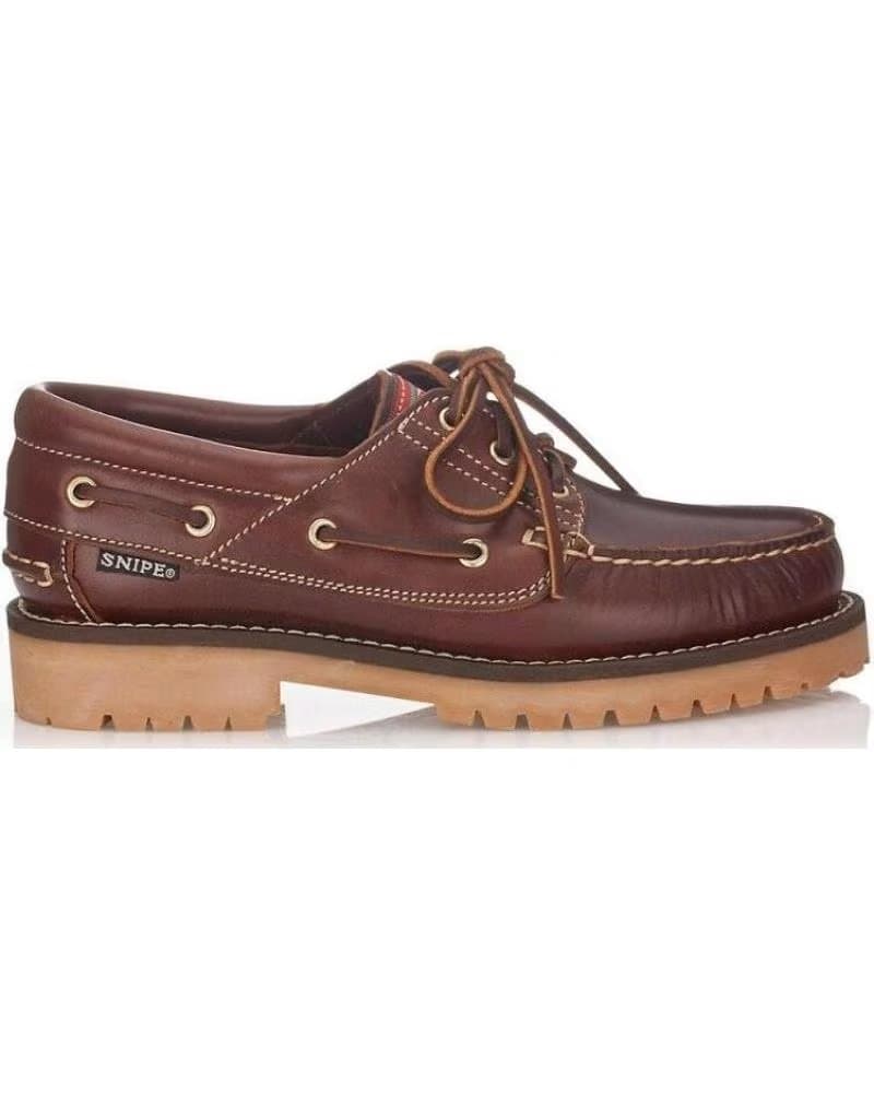 SAPATOS NÁUTICOS SNIPE 21201 MASCULINO COURO MARROM FECHO CADARÇO MARRóN