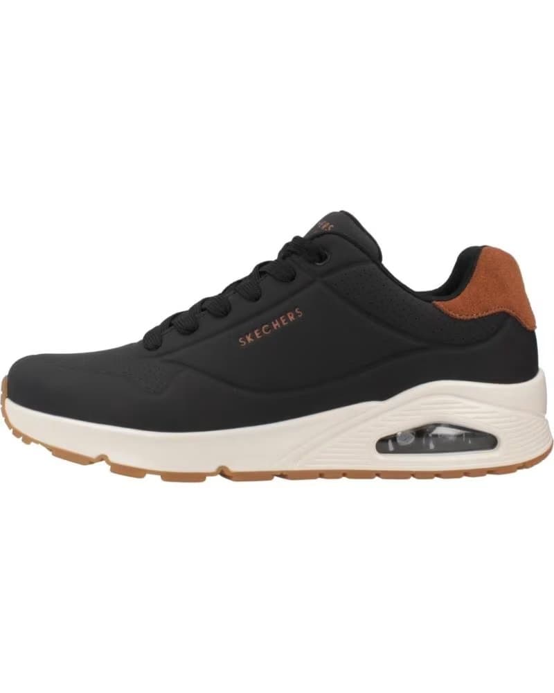 SKECHERS UNO - SUITED ON AIR TÊNIS CASUAL MASCULINO PRETO BLK