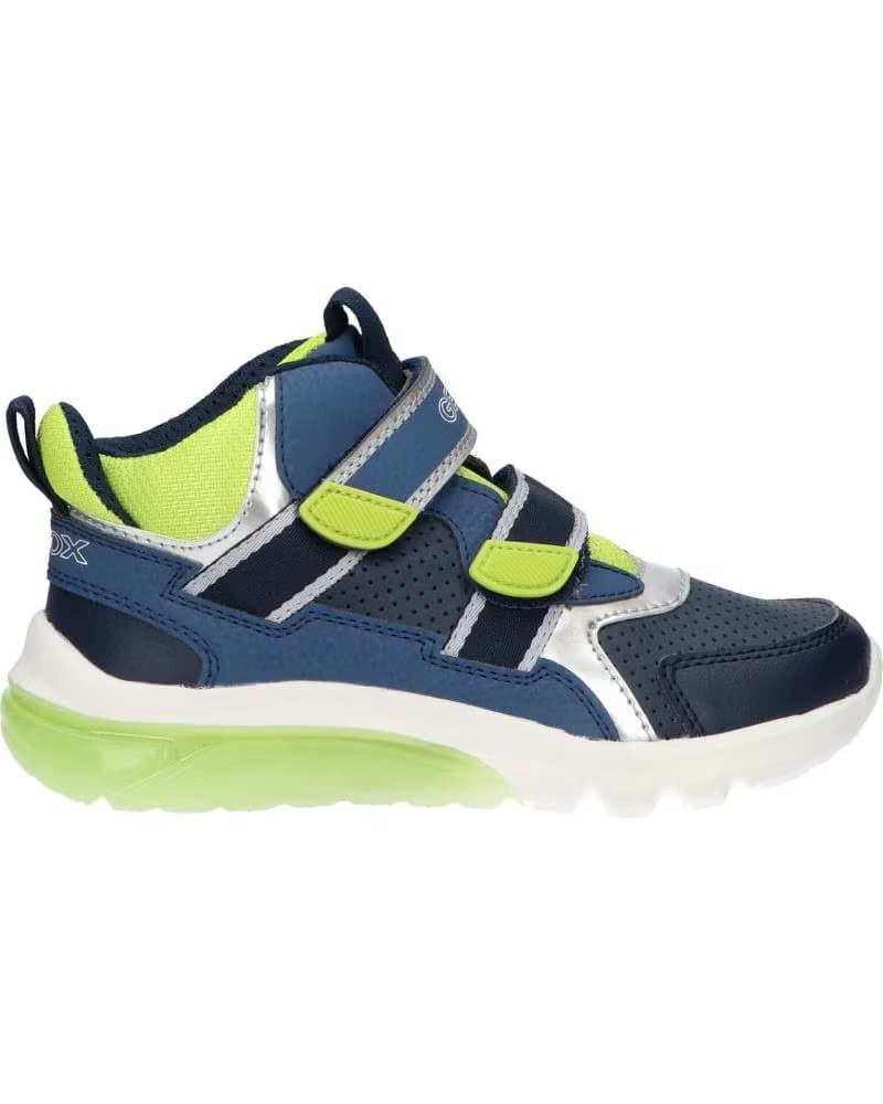 GEOX ZAPATILLAS NINO MODELO J CIBERDRON COLOR AZUL C0749