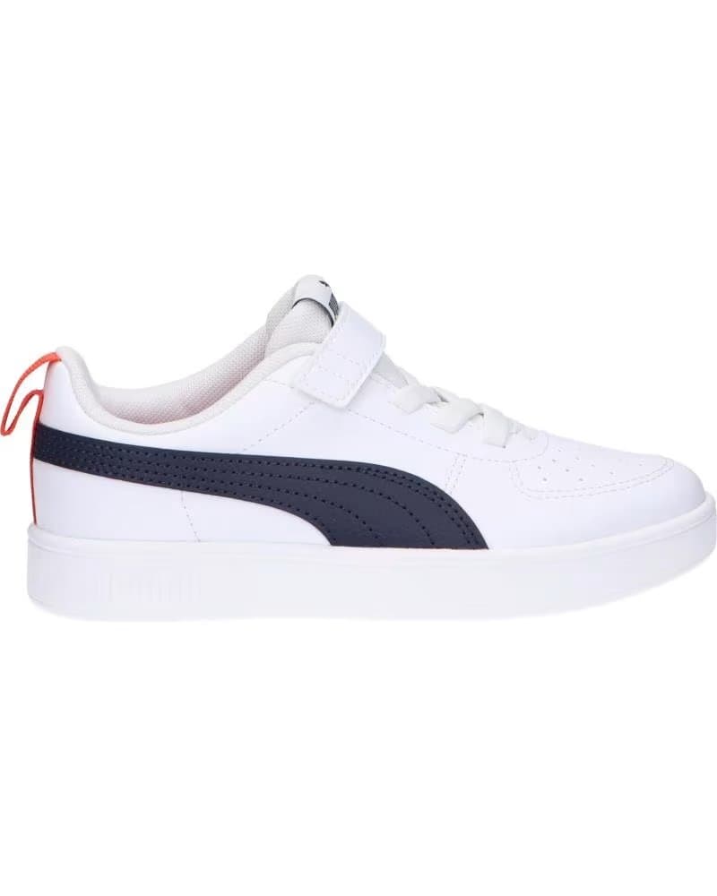 TÊNIS PUMA RICKIE AC PS 385836 BRANCO AZUL MARINHO 09 WHITE